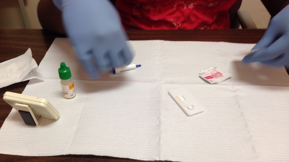 HIV Rapid Test On Table