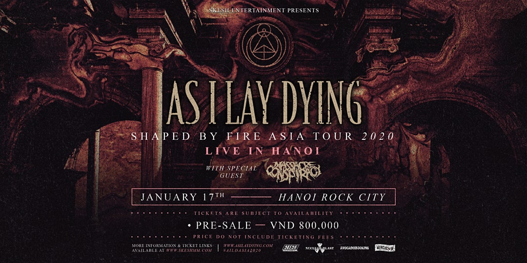 As I Lay Dying Event Hanoi Rock City