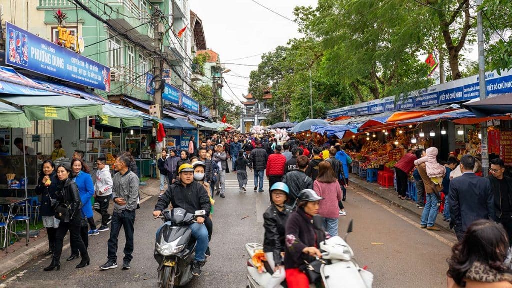 Hanoi Tet Celebration Traffic