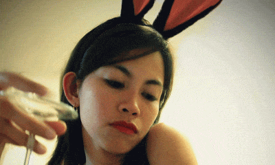 Bunny Girl Drinking