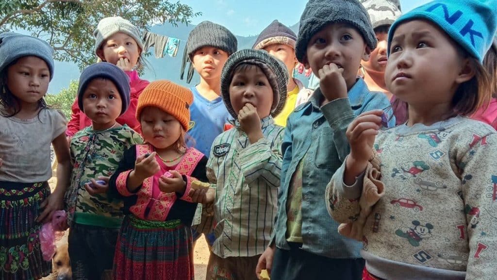 H'mong Children In The Northern Mountains Of Vietnam