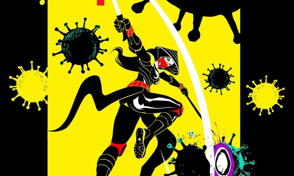 Nu Anh Dung Coronavirus Illustration